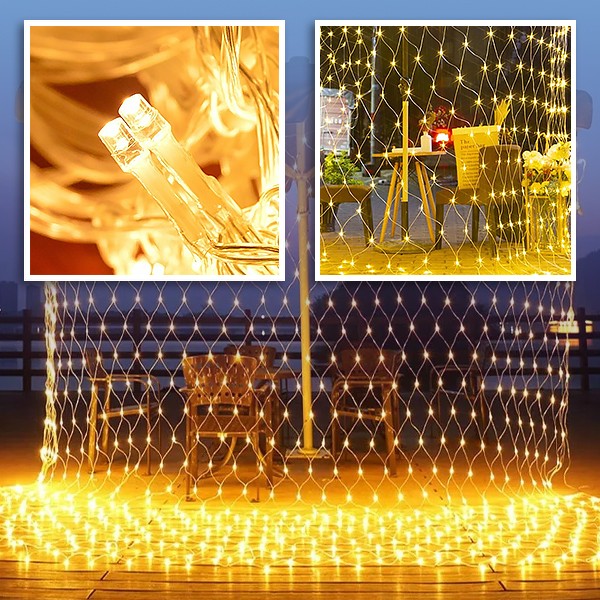 (3x2M) Šventinis LED šviesos tinklelis | LUMONET