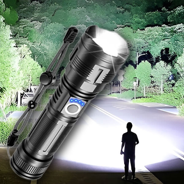 Itin galingas įkraunamas žibintuvėlis | BLAZORA