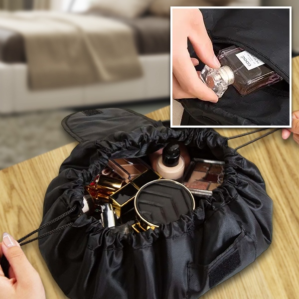 Makiažo dėklas užtraukiamas virvele | GLAMSY