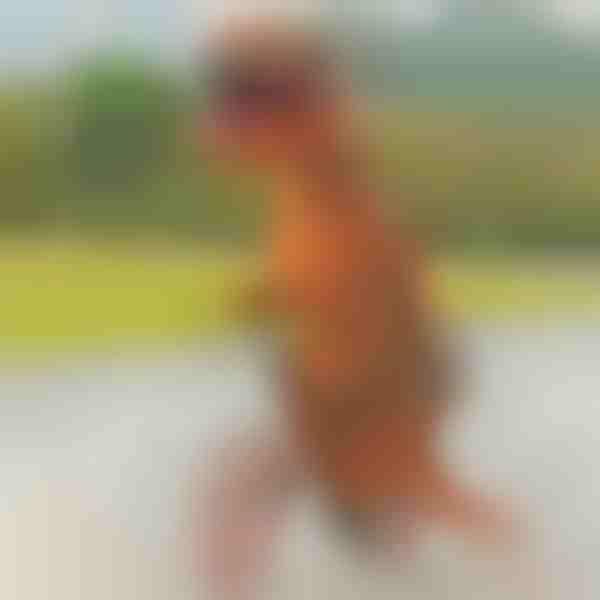 Pripučiamas dinozauro kostiumas | TREXCOS