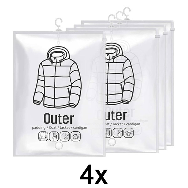 1x Pakabinami vakuuminiai maišai (4 vnt.) | VACUHANG