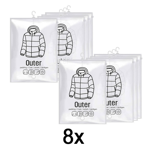 2x Pakabinami vakuuminiai maišai (4 vnt.) | VACUHANG