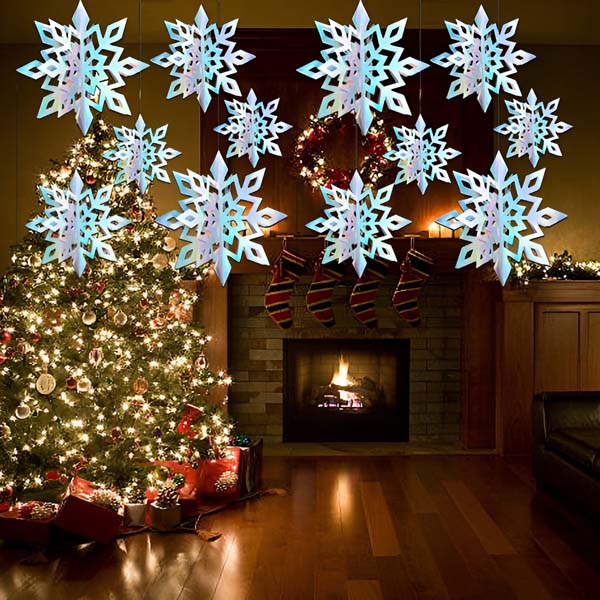 3D holografinės snaigės (6 vnt.) | HOLOFLAKE