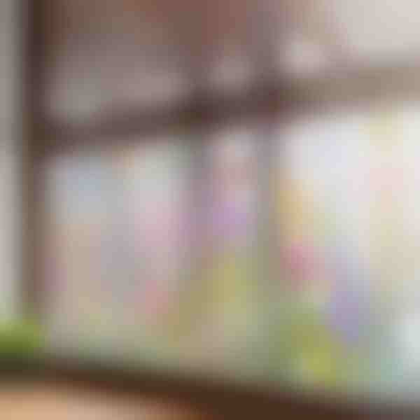 Ryškus gėlių tematikos lango lipdukas | FLORASTIK